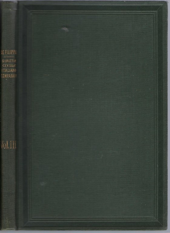 "Diritto civile italiano commparato"
