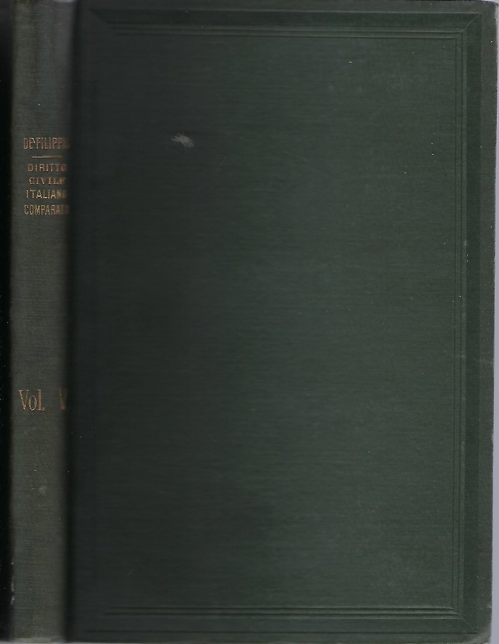 "Diritto civile italiano commparato"