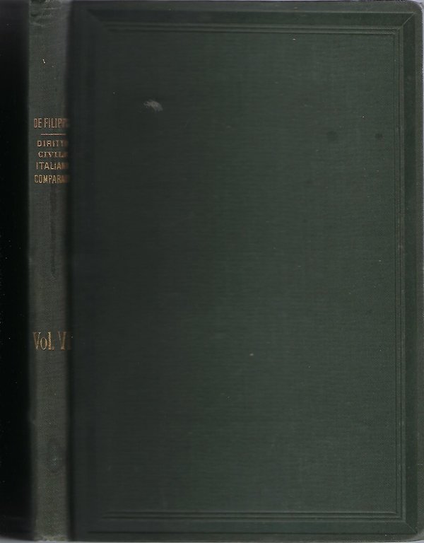 "Diritto civile italiano commparato"