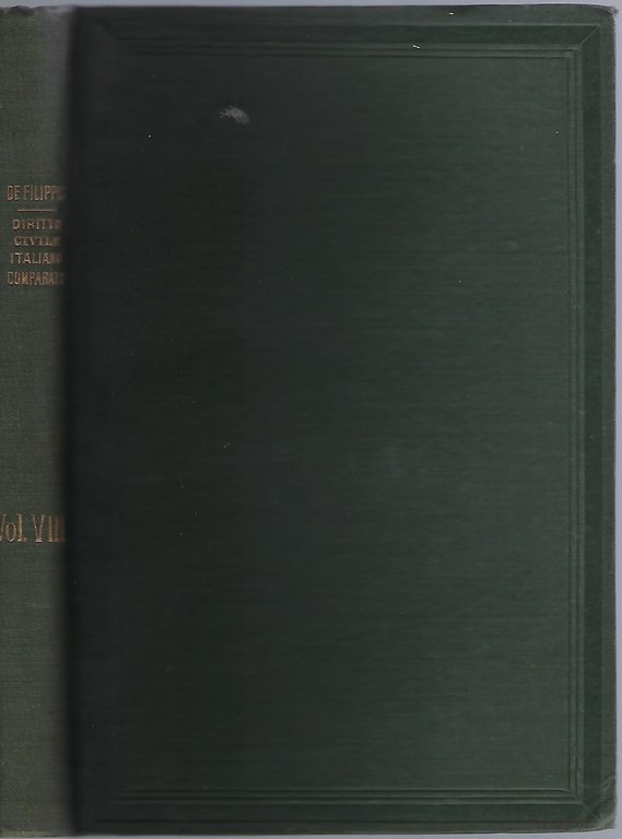"Diritto civile italiano commparato"