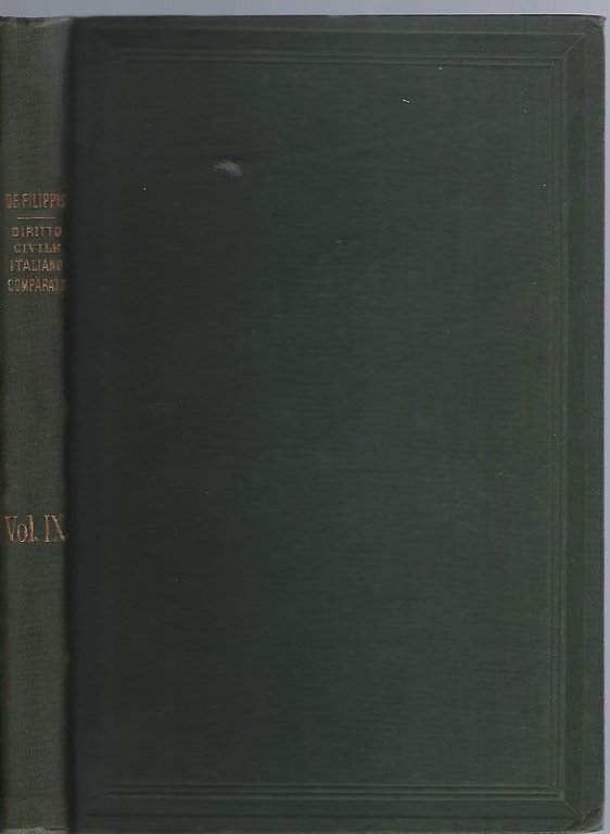 "Diritto civile italiano commparato"