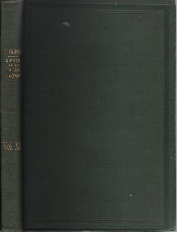 "Diritto civile italiano commparato"