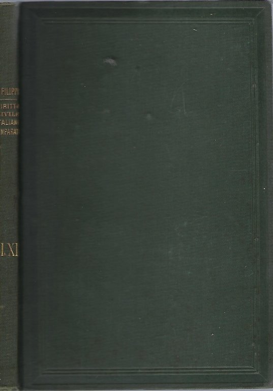 "Diritto civile italiano commparato"