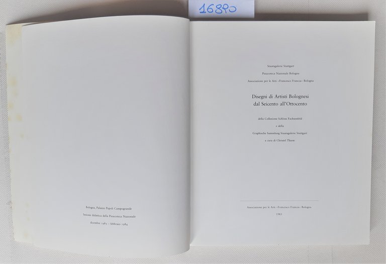 Disegni di artisti bolognesi dal Seicento all'Ottocento Bologna 1983