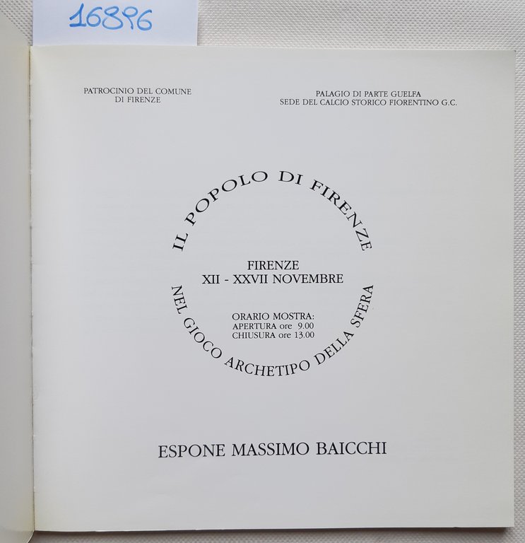 Aa.Vv. Massimo Baicchi La Bottega dell'Acquaforte 1994