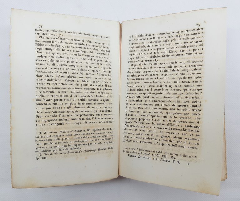 Enrico Reusch La Bibbia e la natura due volumi tipografia …