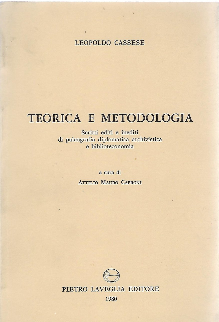 "Teorica e metodologia"