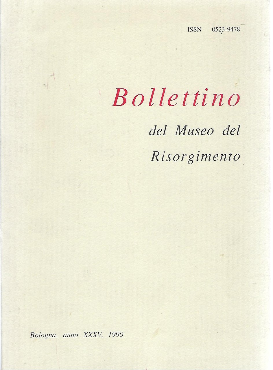 "Bollettino" " del Museo del Risorgimento"