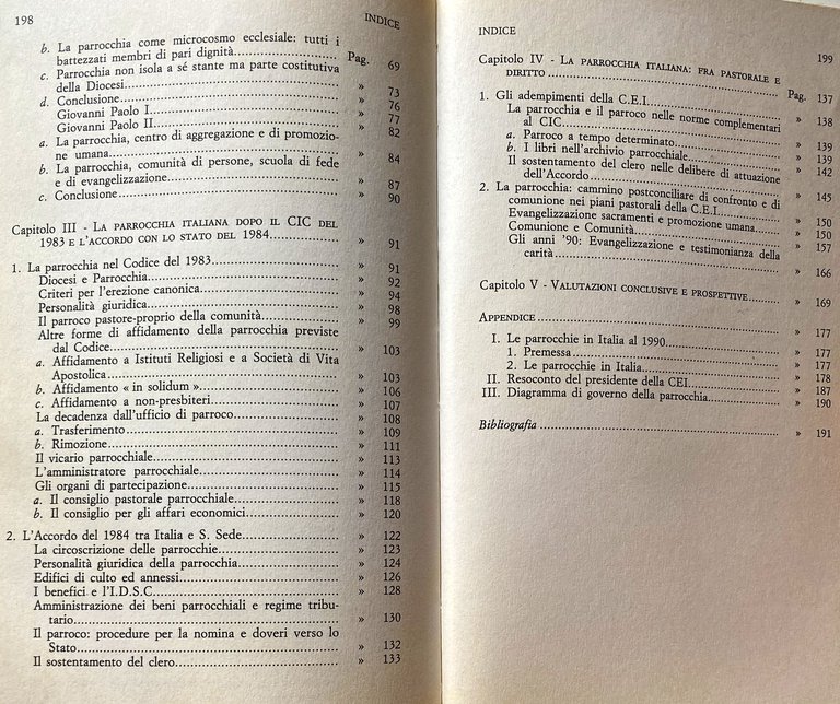 LA PARROCCHIA FRA PASTORALE E DIRITTO IN ITALIA: SUA IDENTITÀ …