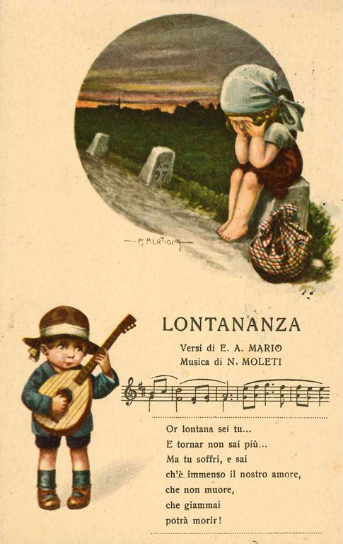 10 cartoline raffiguranti bambini (mm 90x140 ca.).