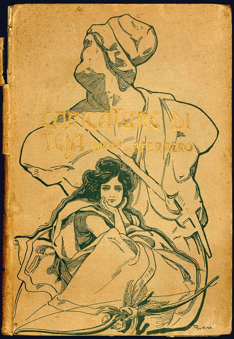 1856-1897. Caricature di Teja (dal Pasquino) annotate da Augusto Ferrero.