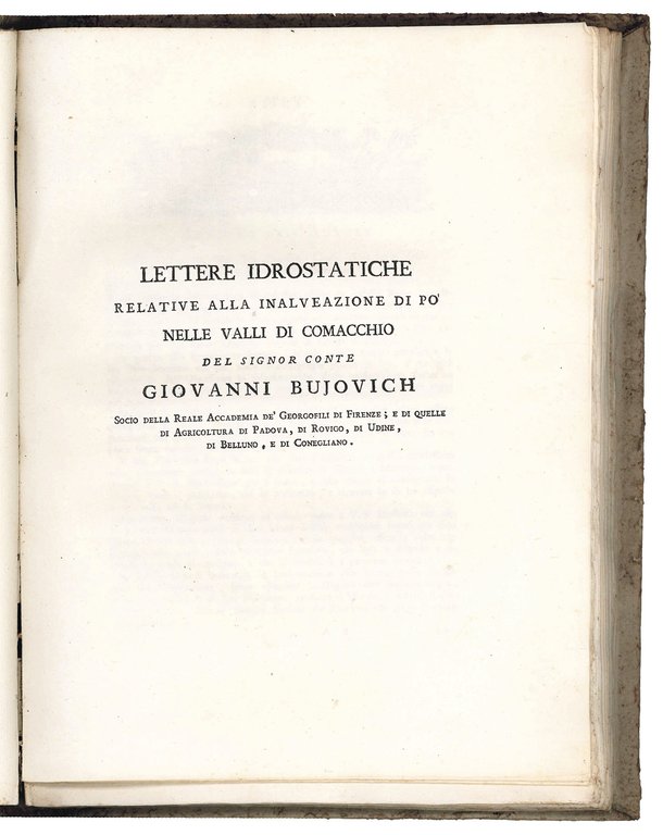 18th-century Venetian Sammelband containing five works on hydraulic governance and … | Immagine Gallery 3