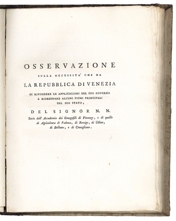 18th-century Venetian Sammelband containing five works on hydraulic governance and … | Immagine Gallery 4