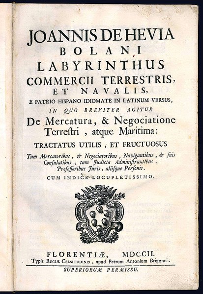 Labyrinthus commercii terrestris, et navalis.