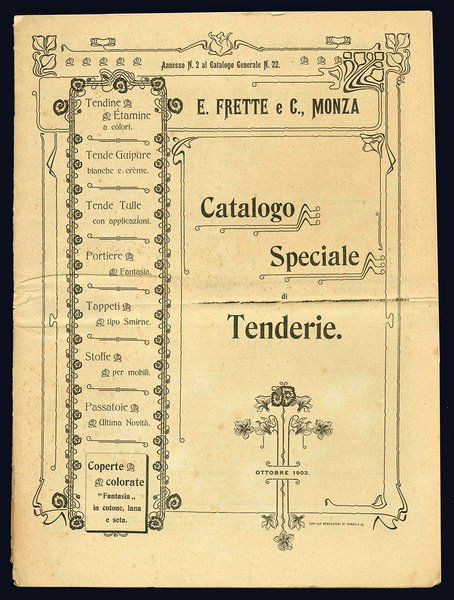 Catalogo Speciale di Tenderie.