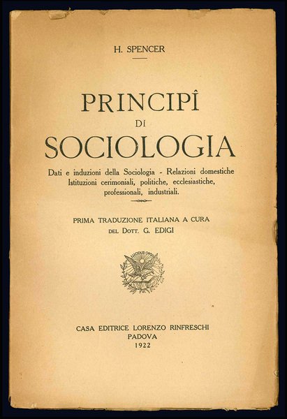 Principi di sociologia.