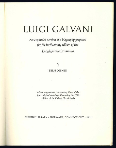 Luigi Galvani.