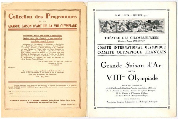 Raccolta di 4 opuscoli degli anni '20 contenenti programmi teatrali