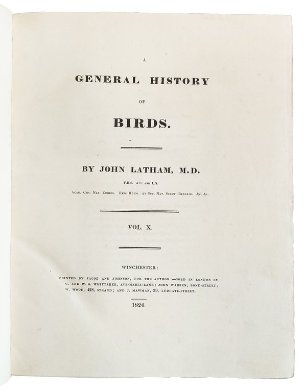 A General History of Birds. Vol. I [-X]