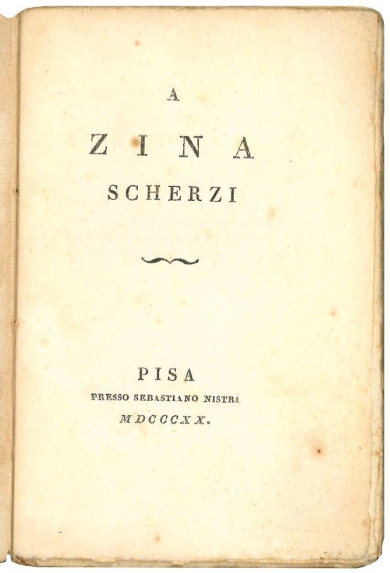 A Zina scherzi.