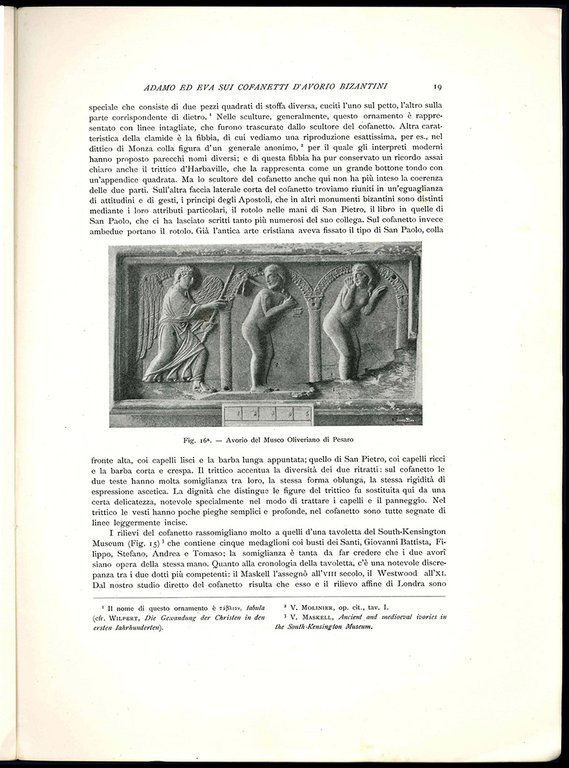 Adamo ed Eva sui cofanetti d'avorio bizantini. Estratto da L'ARTE …