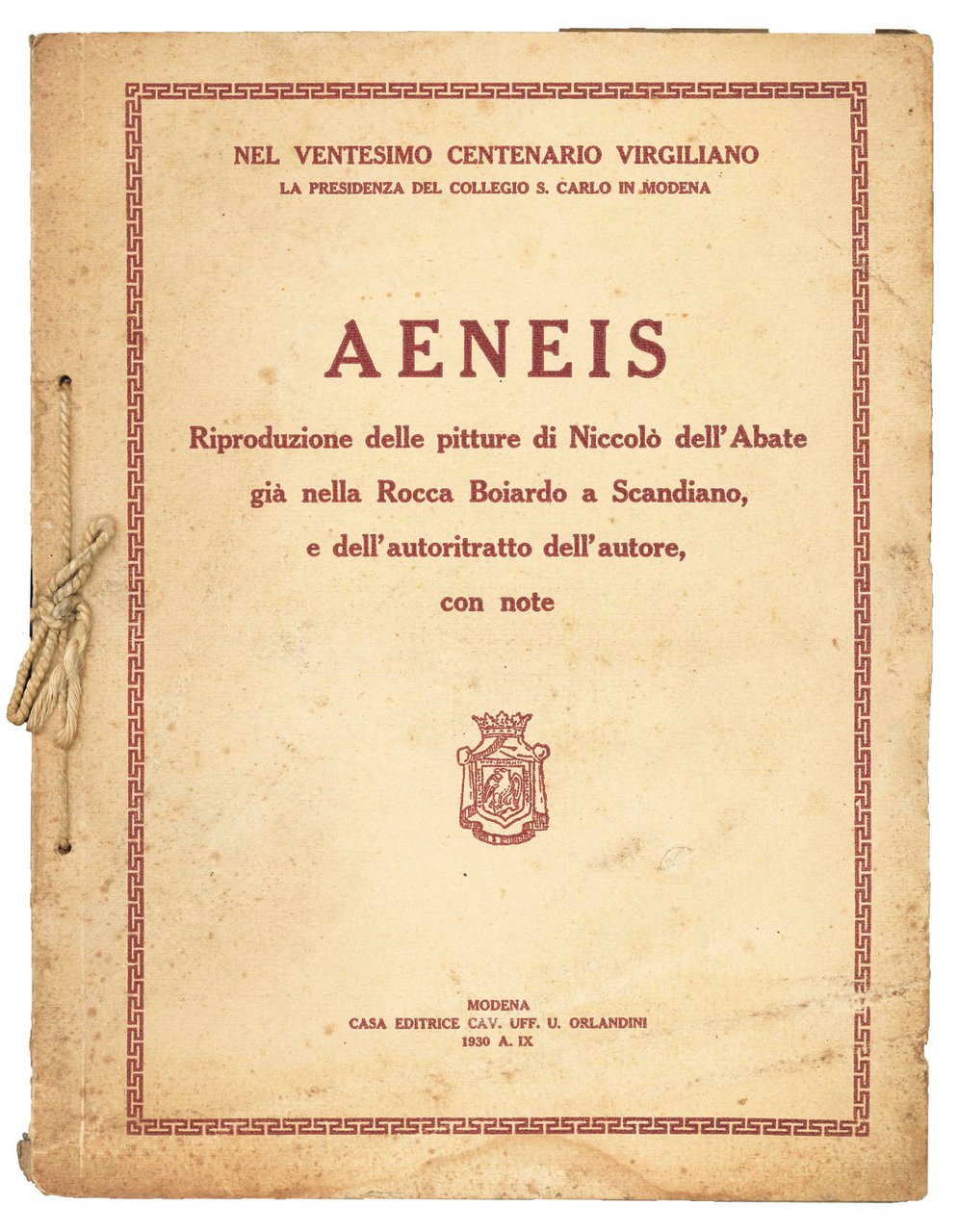 Aeneis. Riproduzione delle pitture di Niccolo dell'Abate gia nella Rocca … | Immagine principale