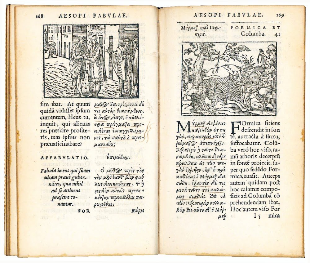 Aesopi Phrygis Fabulae elegantissimis eiconibus veras animalium species ad vivum …