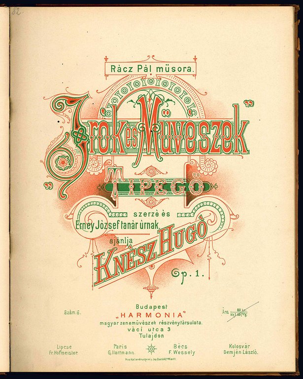 Album de Musique Hongrois. Souvenir de Budapest.