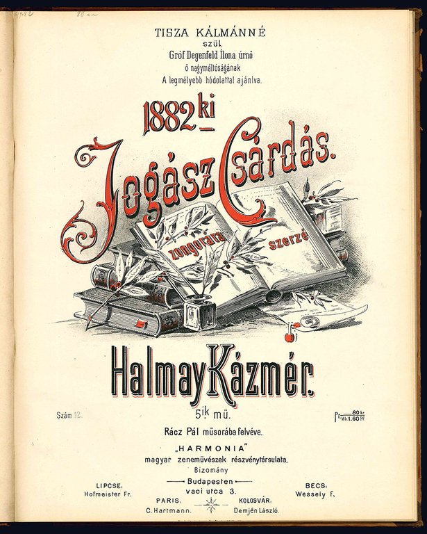Album de Musique Hongrois. Souvenir de Budapest.