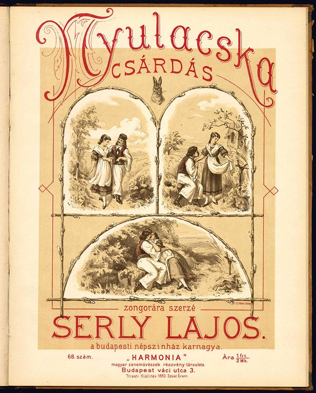 Album de Musique Hongrois. Souvenir de Budapest.