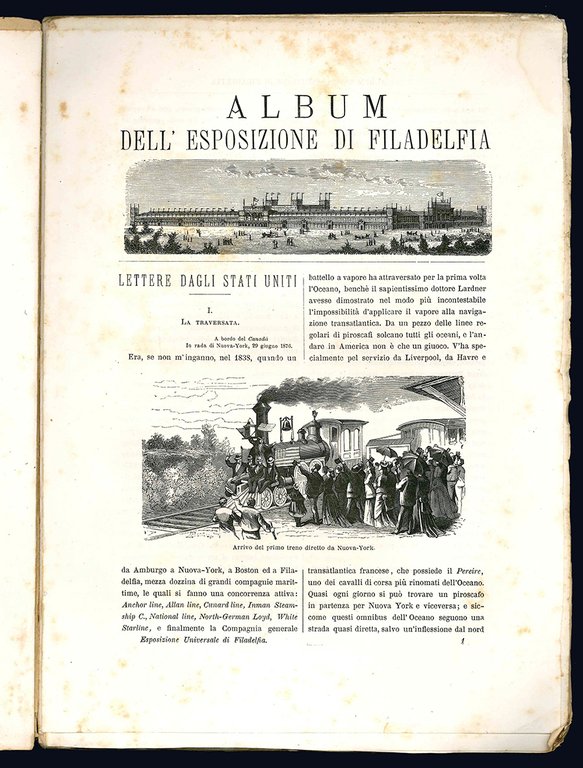 Album della esposizione universale di Filadelfia. Testo di L. Luzzatti, …