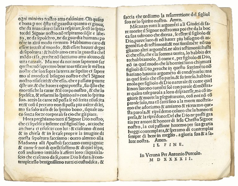 Alcune cose sopra la Passione del Salvatore Nostro Iesu Christo: …