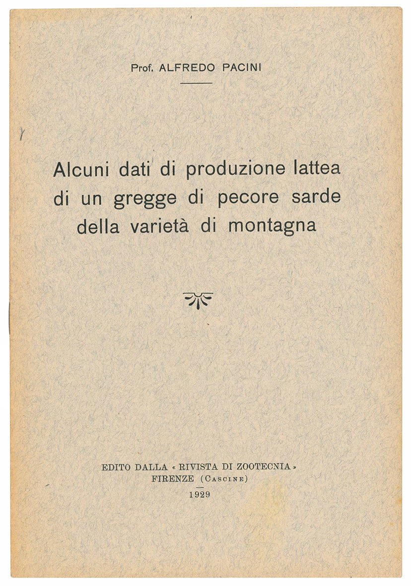 Alcuni dati di produzione lattea di un gregge di pecore …