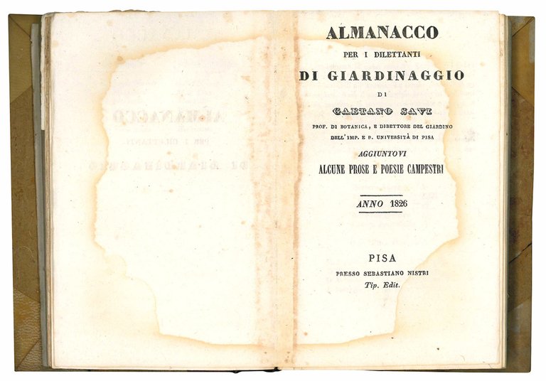 Almanacco per i giovani dilettanti di giardinaggio [...] aggiuntovi alcune …
