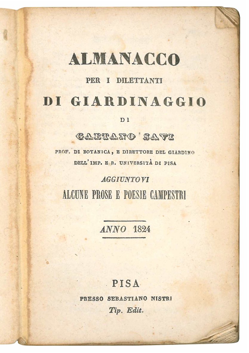 Almanacco per i giovani dilettanti di giardinaggio [...] aggiuntovi alcune …