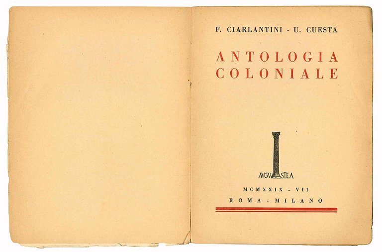 Antologia coloniale.