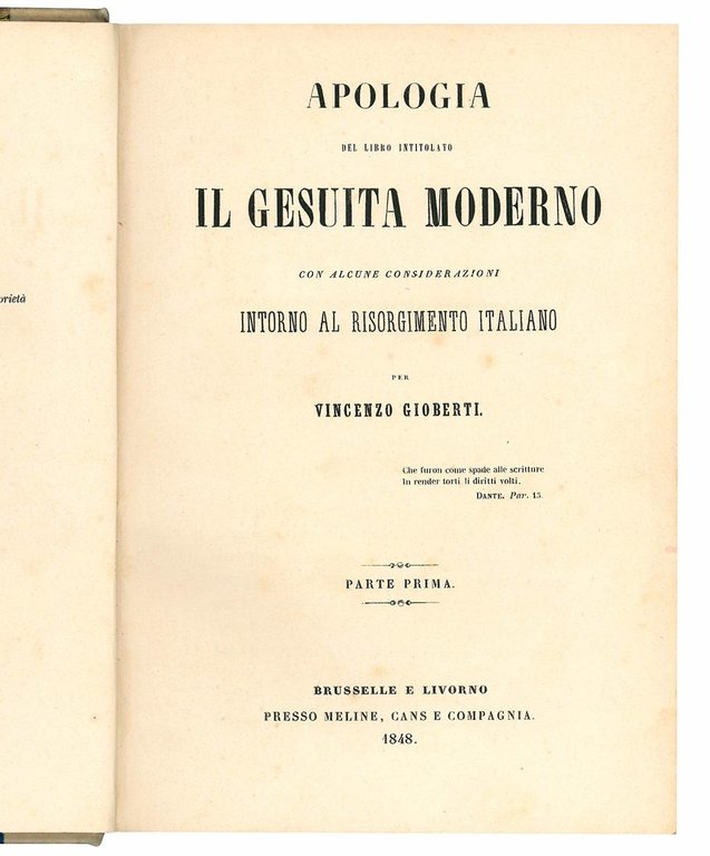 Apologia del libro intitolato Il gesuita moderno con alcune considerazioni …