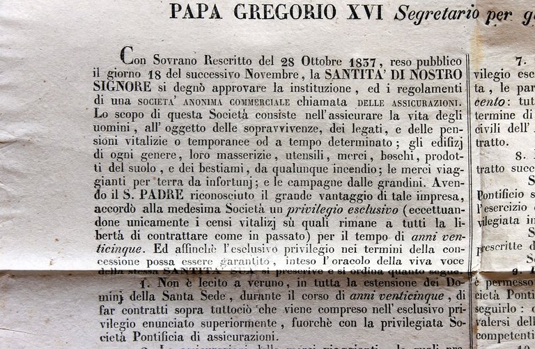 Assicurazioni. Raccolta di vari testi e documenti di interesse assicurativo.
