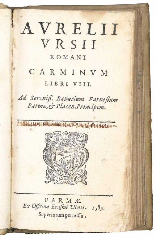 Aurelii Vrsii Romani Carminum libri VIII | Immagine Gallery 3