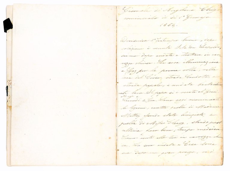 Avventure di Angelina Chigi cominciando dal 1^ Gen. 1854. Manuscript … | Immagine Gallery 2
