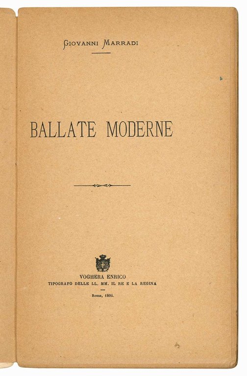 Ballate moderne.
