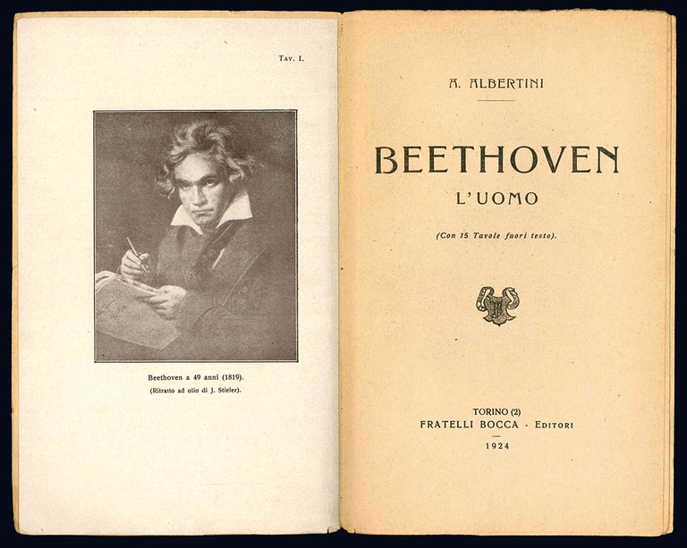 Beethoven. L'uomo. (Con 15 tavole fuori testo).