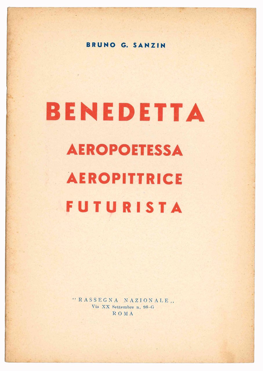 Benedetta aeropoetessa aeropittrice futurista | Immagine principale