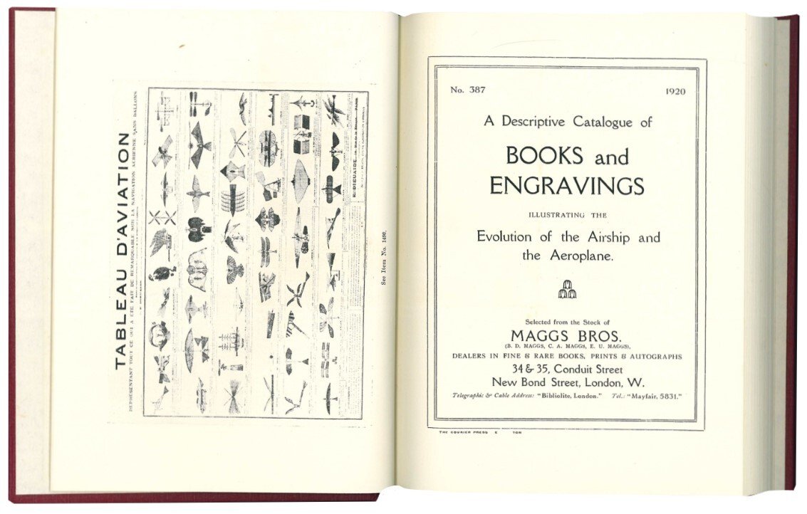 Bibliotheca Aeronautica. A Descriptive Catalogue of Books and Engravings Illustrating …