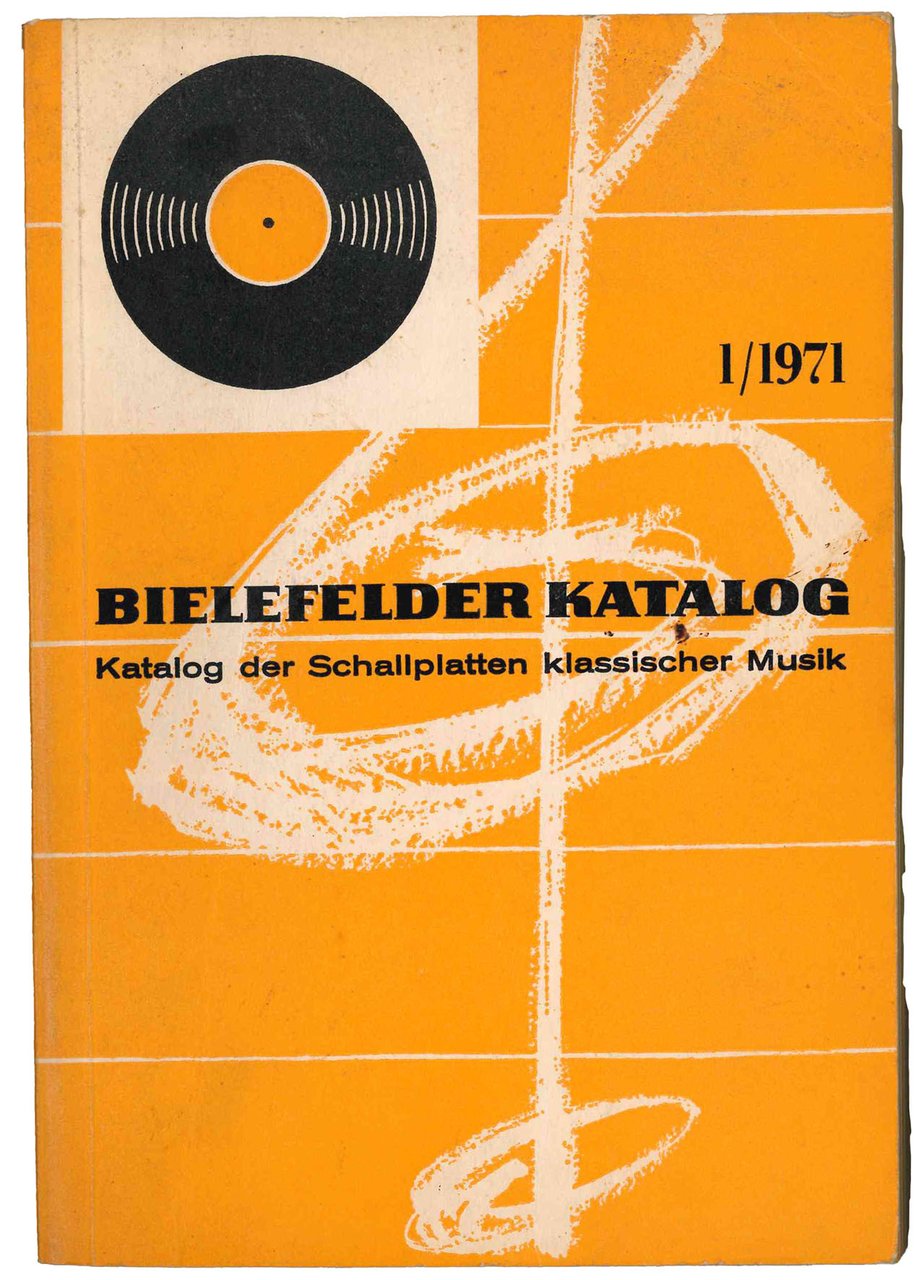Bielefelder Katalog. Katalog der Schallplatten klassischer Musik. | Immagine principale