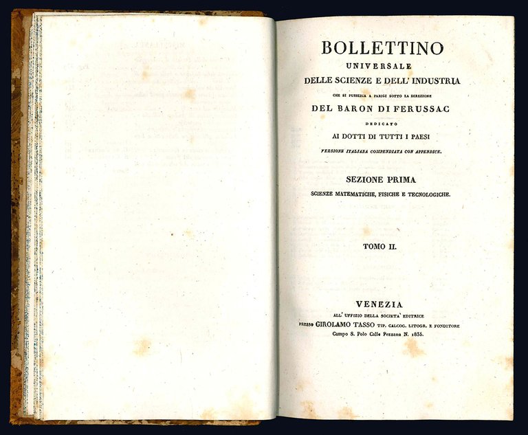 Bollettino delle scienze tecnologiche. Quinta sezione del bollettino universale delle …