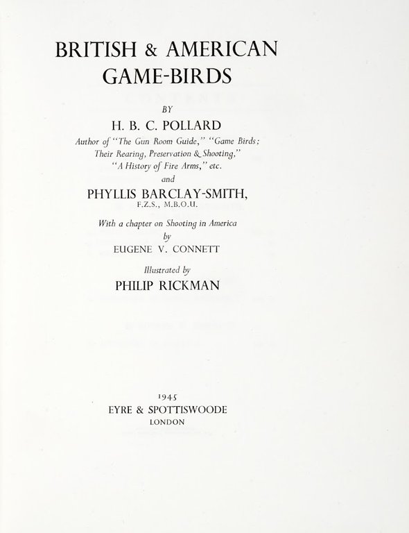 British and American Game-Birds. With a chapter on Shooting in …