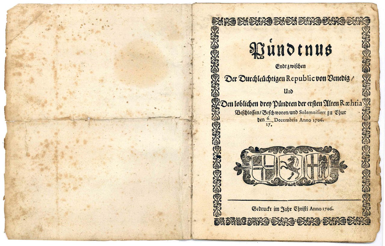 Buendtnus endt zwischen der durchleutigen Republic von Venedig und den …