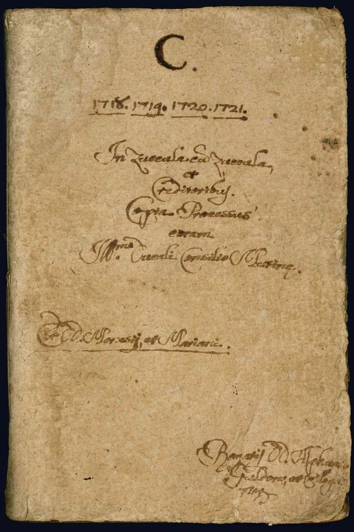 C. 1718. 1719. 1720. 1721. In Zuccolo cum Zuccolo, et … | Immagine Gallery 1