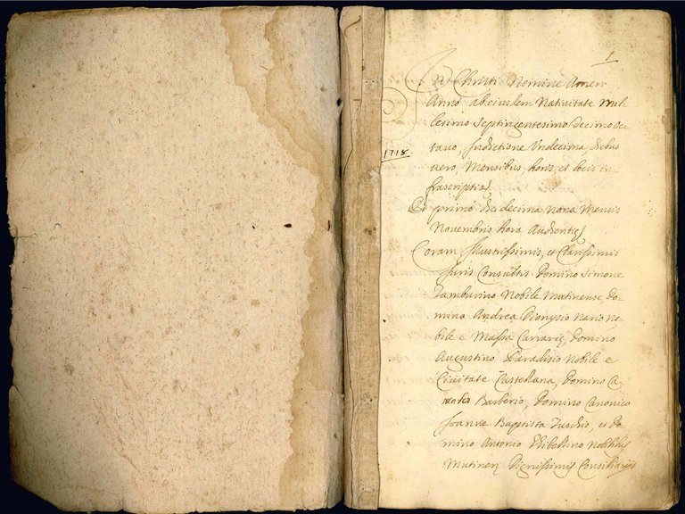 C. 1718. 1719. 1720. 1721. In Zuccolo cum Zuccolo, et …
